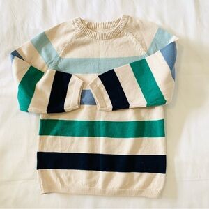 Striped sweater green and blues